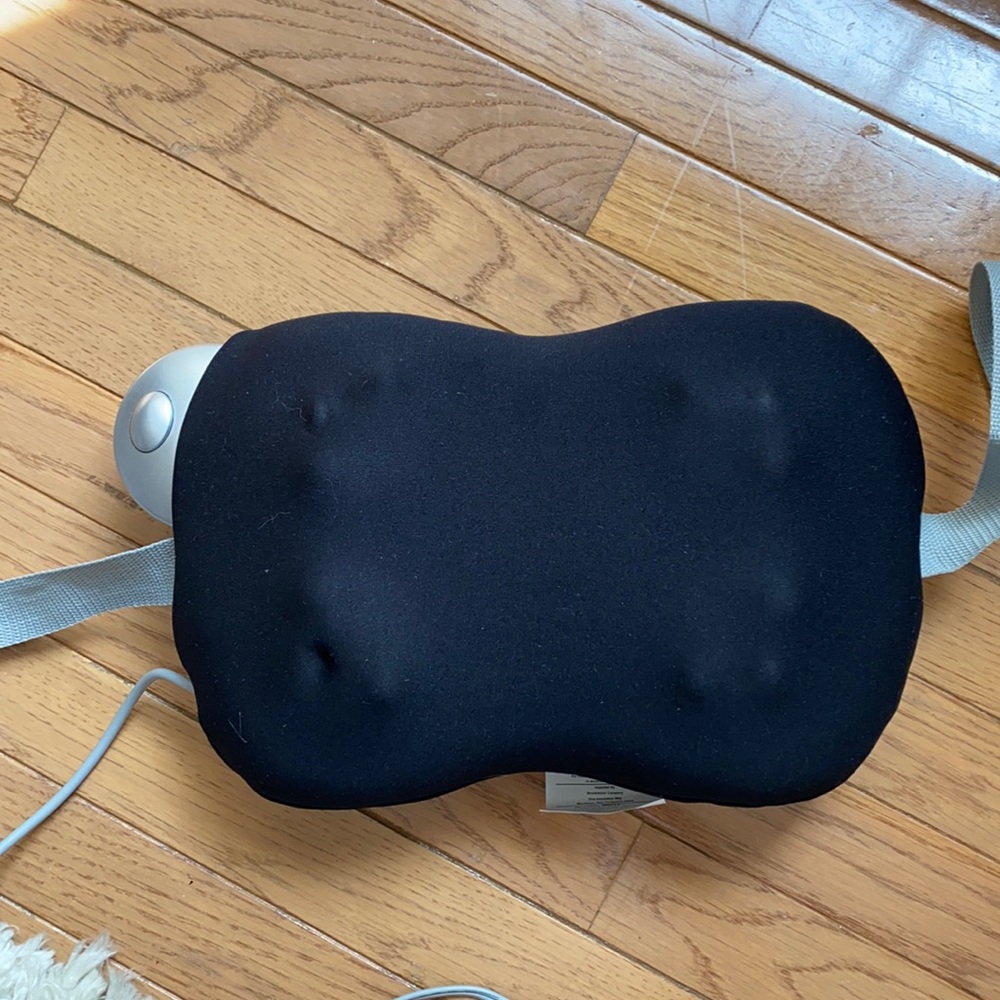 Brookstone back massager with straps